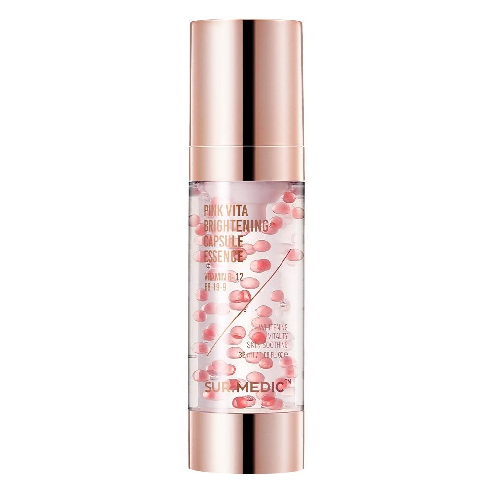 

Sur.Medic+ Pink Vita Brightening Capsule Essence - Vitamin-Infused Radiance Boost & Skin Tone Correcting Serum (32ml / 1.08 fl.oz.)