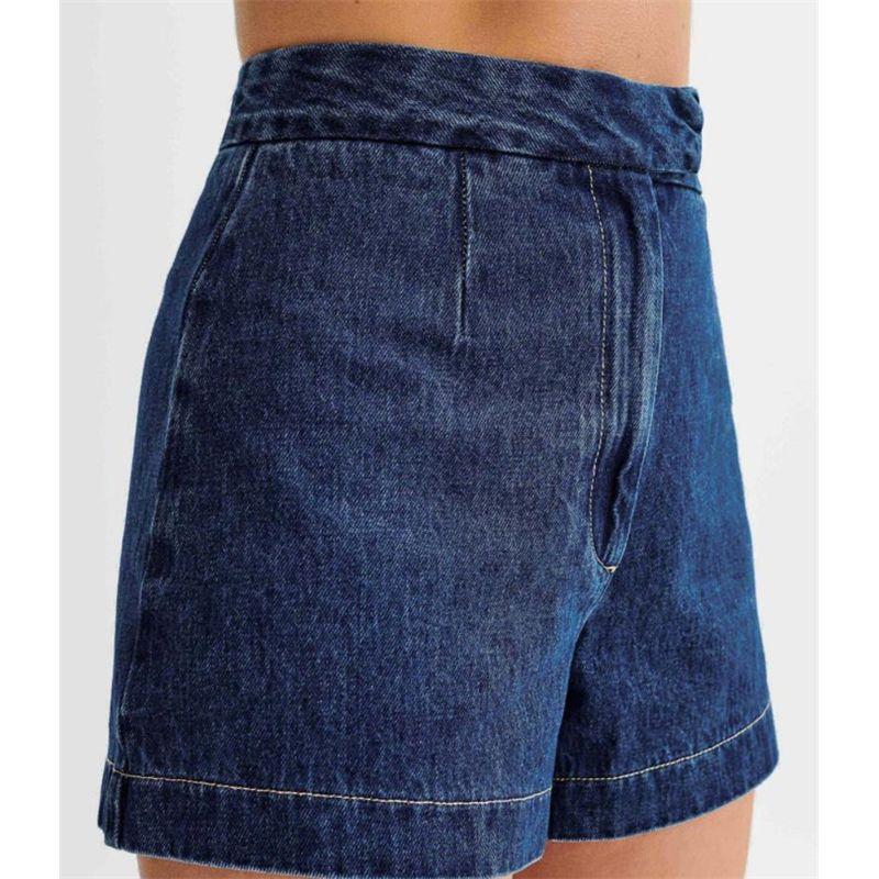 

Мода Мода Джинсовый Жилет Топы Шорты Костюм Женский Джинсовый Майка Шорты Женщины Pants M