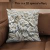2D Colorful Floral Pattern Embroidered Pillow Covers Pattern Cushion Cover Suitable For Sofa Bedroom Car Pillow Cover