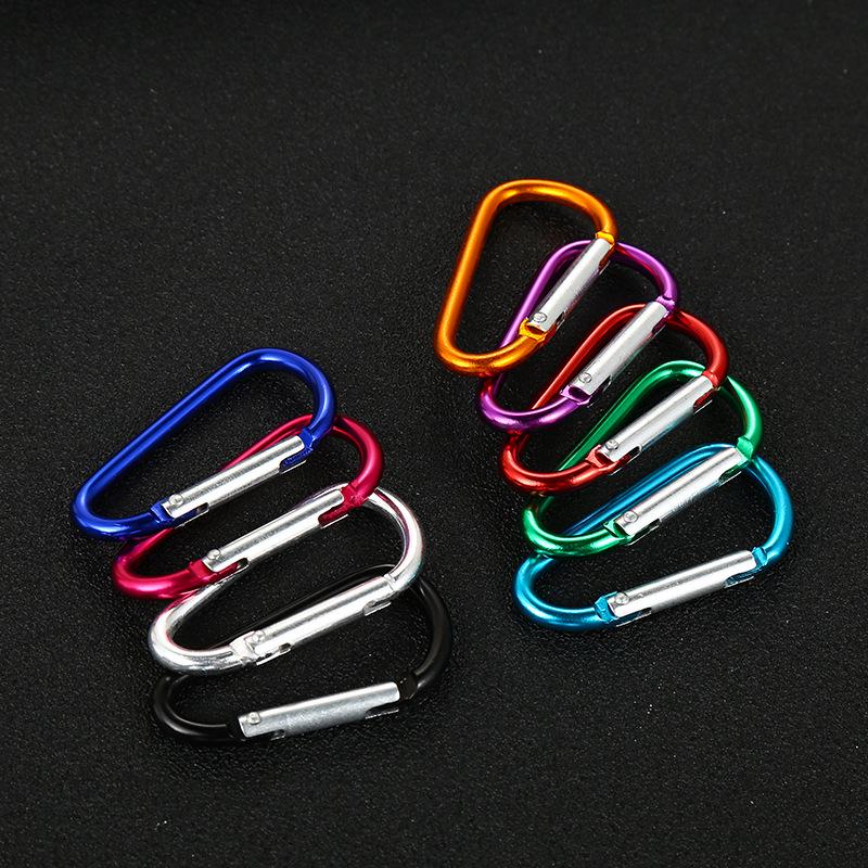 D-type Aluminum Alloy Carabiner: Outdoor, Quick Release, Multifunctional Water Bottle Buckle