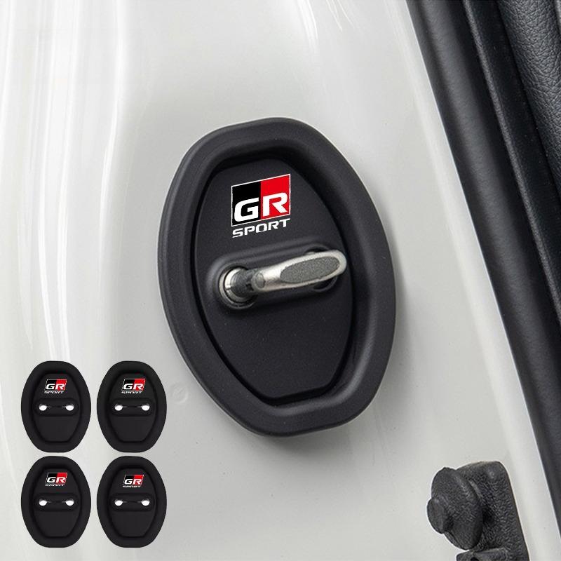 

4Pcs Silicone Car Door Lock Protector Cover Case Anti-rust Dustproof for Toyota GR Sport Corolla RAV4 Yaris Styling Accessories
