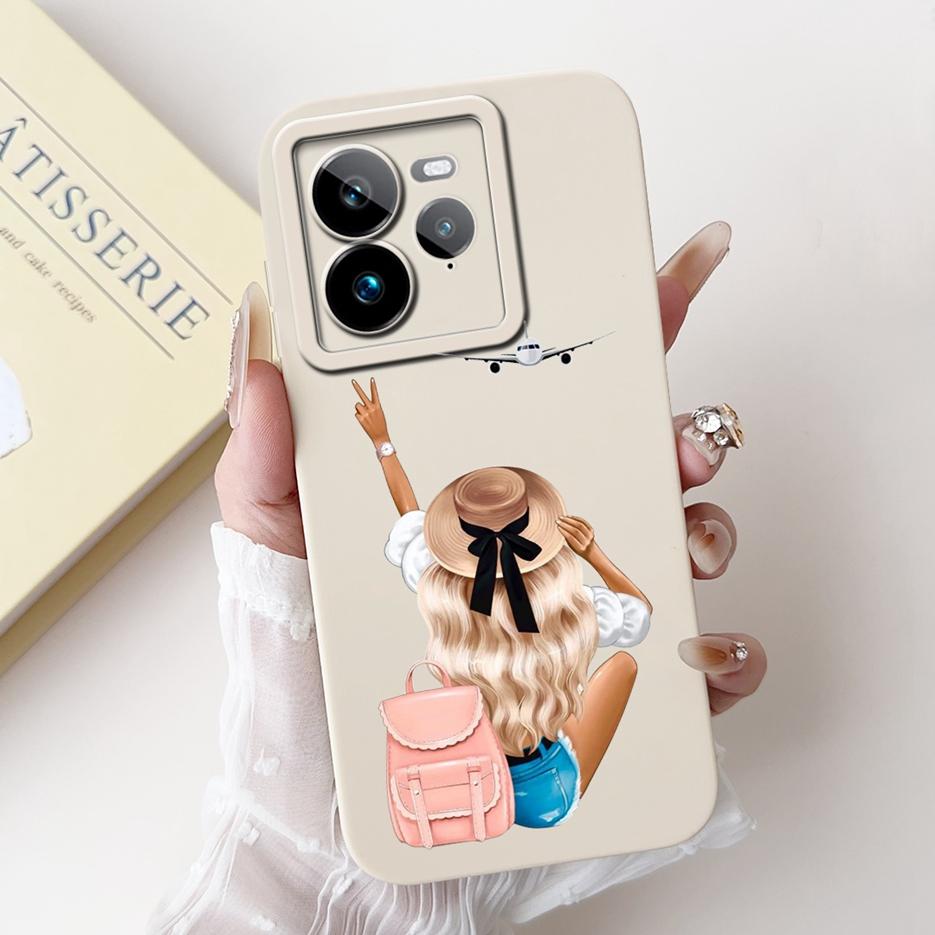 For Realme GT7 Pro 5G Case RMX5010 Cute Fashion Cartoon Cover Soft TPU Phone Case For Realme GT 7 GT7 T GT7T 5G Back Cover Coque