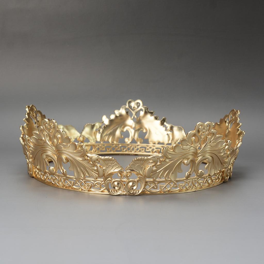 Retro palass konge prins legering menns krone performance bankett tilbehør hårtilbehør hodeplagg krone