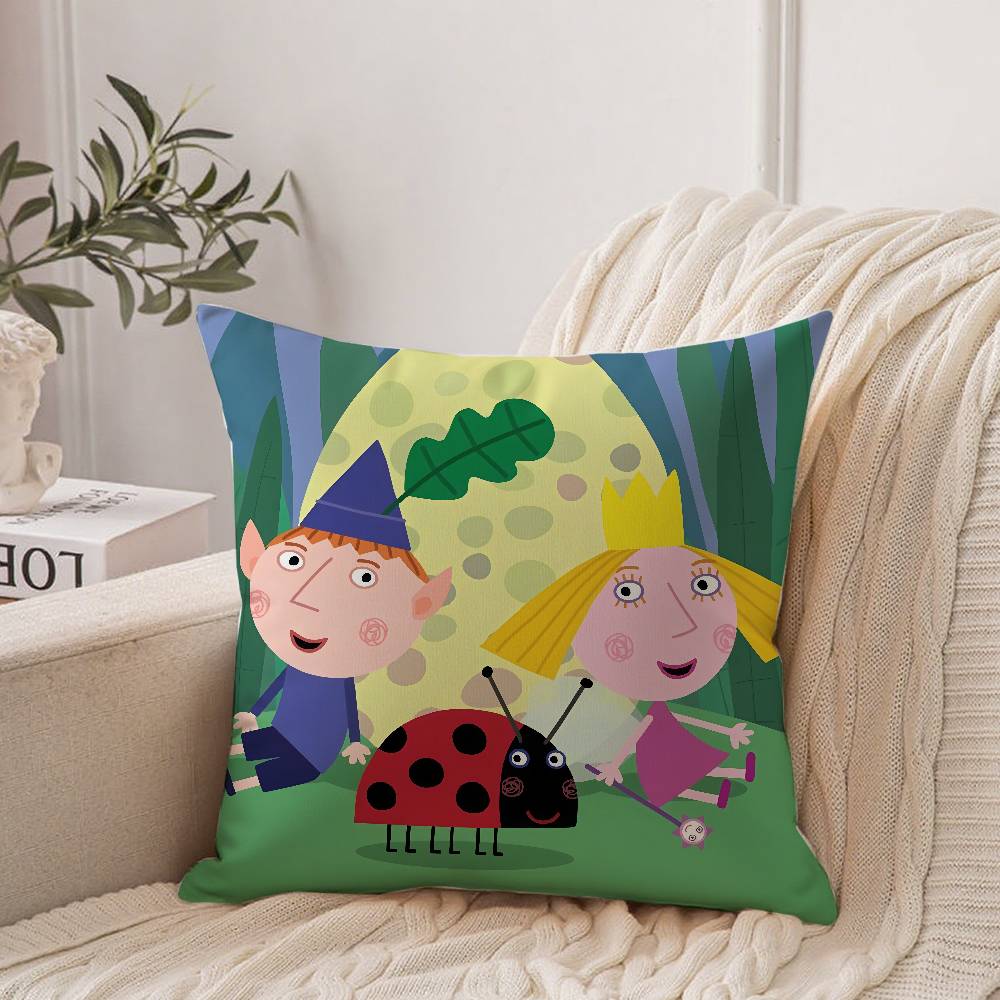 Ben And Hollys Little Kingdom Pillow Case Home Decor Throw For Sofa Bed Car Room Decor Gift Idea 12x12Inch