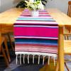 Mexican table flag blanket party tablecloth woven tablecloth fringed blanket Mexican tablecloth striped blanket