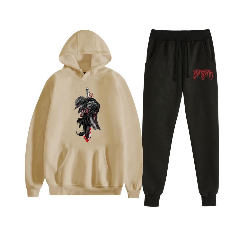 Sword wind legend Berserk new animation fleece loose men's and women's hooded sweater set hoodie