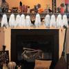 10pcs White Spooky Ghost Decor DIY Flying Ghost Pendant Ghost Hanging Ornament  Haunted House