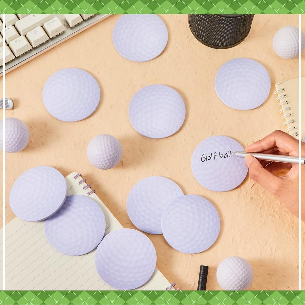 Chuangdi 24 Pcs Golf Sticky Notes Personalize Golf Ball Sticky Note Pad Ball Decoration Favors Themed Gifts for Office Coworkers Party Supply