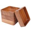 Square Acacia Wood Snack & Tea Tray