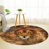 Lion Round Rug Nonslip Area Rug Office Chair Mat Carpet Perfect For Bedroom Living Room Office Easy Clean Aesthetic Home Decor