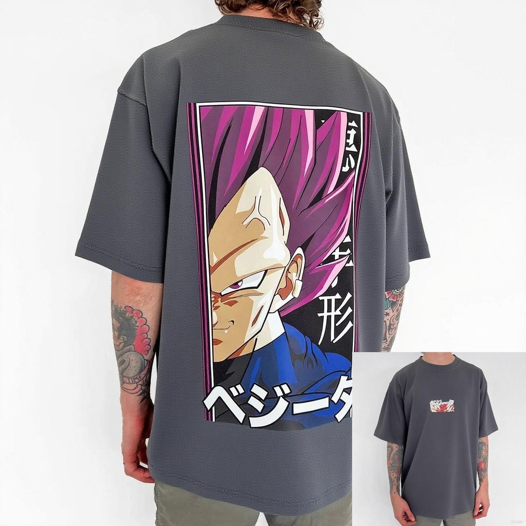 Summer Dragon Ball Vegeta Anime Men T Shirt Streetwear Womens Short Sleeve Tee Japanese Graphic Printed Casual Top Y2k Clothes