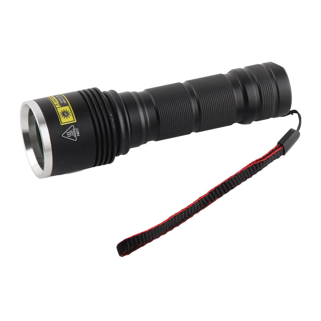 UV Flashlight LED 365nm Blacklight Torch Aluminium Alloy Shell Ultraviolet Flashlight 40W 1800mW