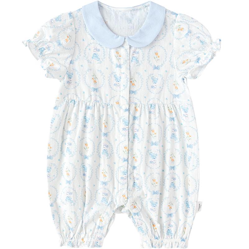 Balabala Baby Girl s Short Sleeve Bowknot Romper 80
