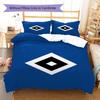 Hamburger SV Pattern Bedding,Quilt Set Quilt Cover Pillowcase Home Birthday Gift(1 * duvet cover + 2 * pillowcase, without core)