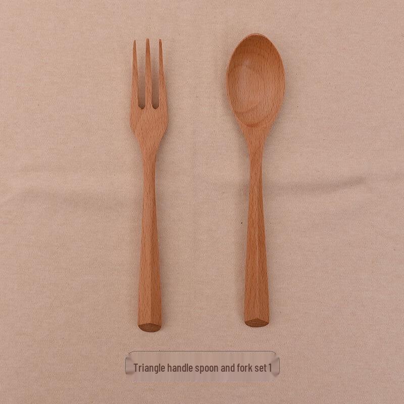 

ZISIZ Eco-friendly Wooden Spoon & Fork Set