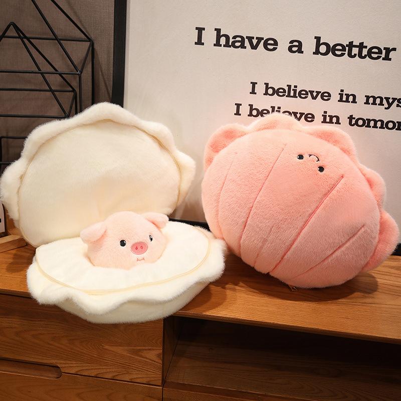 Sea Pig Shell Stuffed Animal Plush Toy Pillow Room Decor Kids Gift Cotton Pp