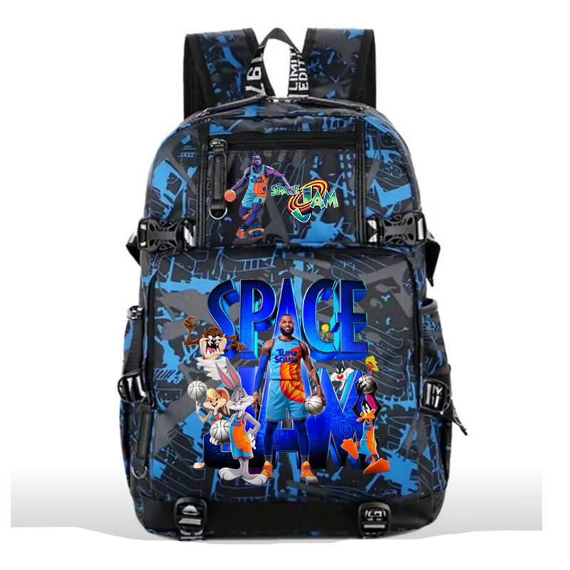 Trendy high school student schoolbag, male and female style personalized college student backpack, fashionable and simple student back