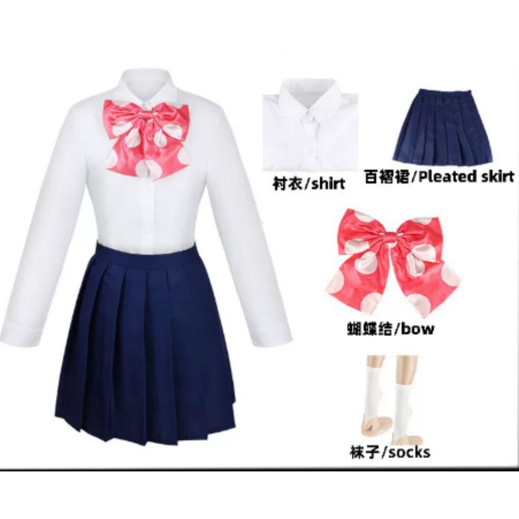 Hitori Bocchi The Rock Ryo Cosplay Gotou Cosplay Costume Anime Nijika IkuyoJK Uniform Pink Jacket