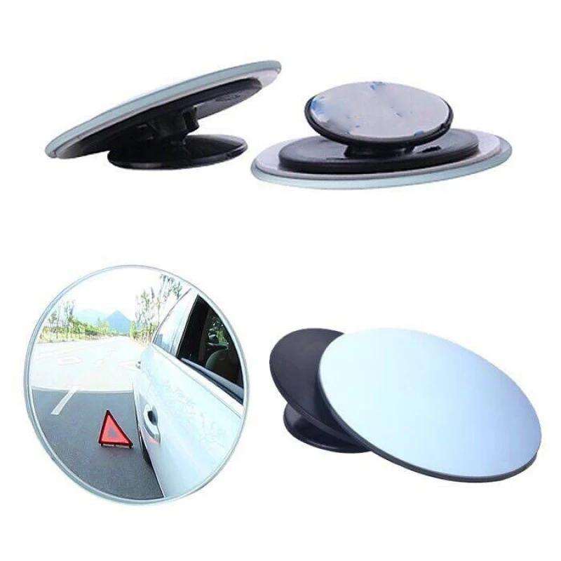 1/2/6/12/20pcs Car Blind Spot Mirrors Auto Parking Blind Area Auxiliary Small Round Mirror 360 Wide Angle Adjustable Rearview Mirror