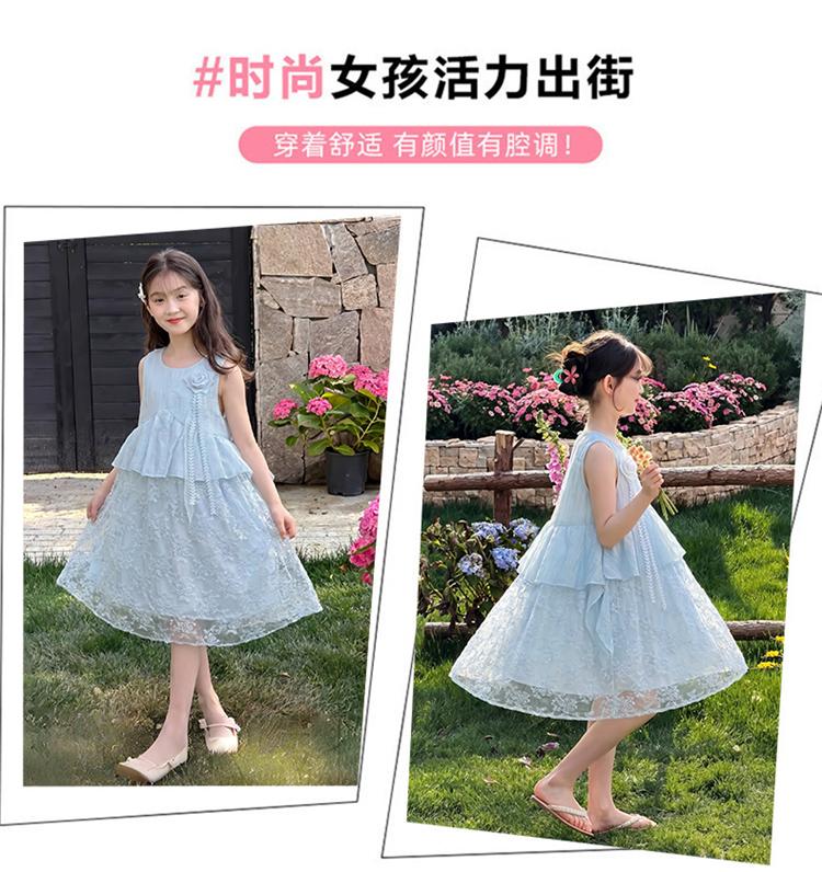 Girls' Thin Summer Dress - Stylish Princess Style