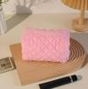 Korean Style Pastel Cotton-Filled Handbag Cosmetic & Travel Wash Bag
