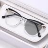 2026 New Fashionable Cat Eye Photochromic Women's Myopia Glasses Ultra Light Neutral High Quality Anti Blue Light Glasses