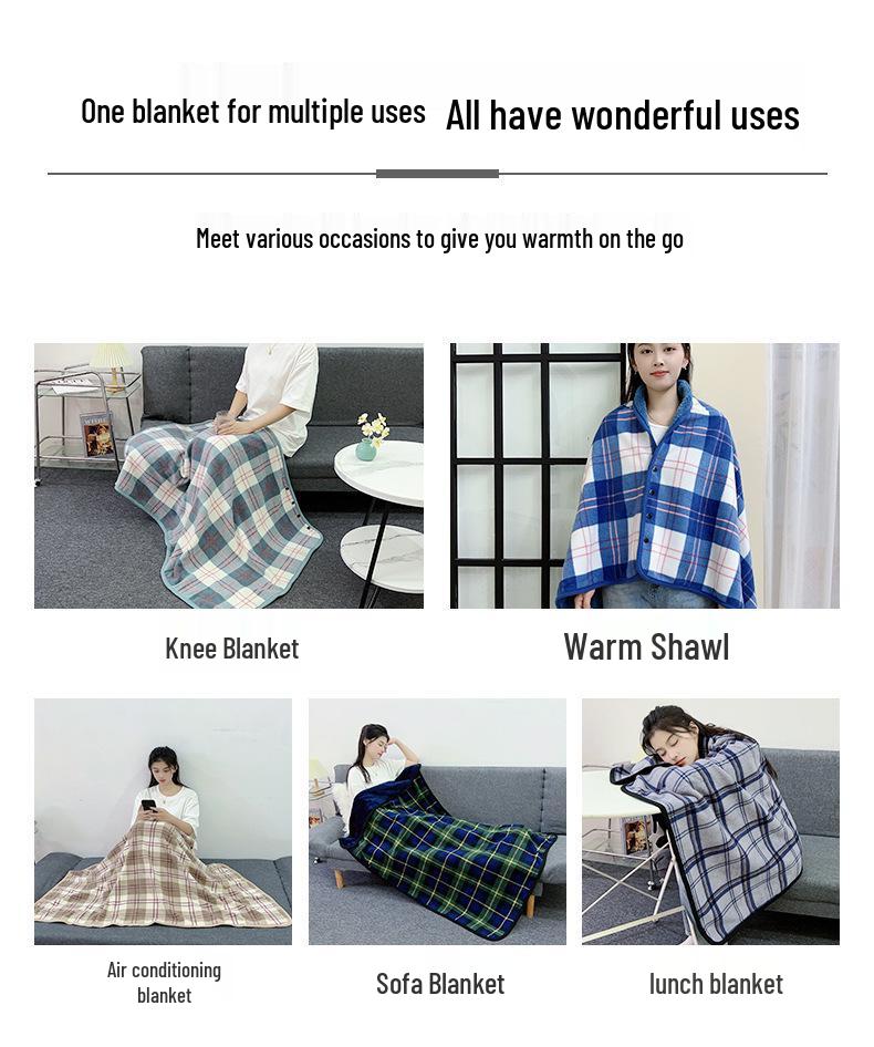 Premium Cozy Fleece Blanket - Warm, Thick, Multi-Functional for Autumn and Winter