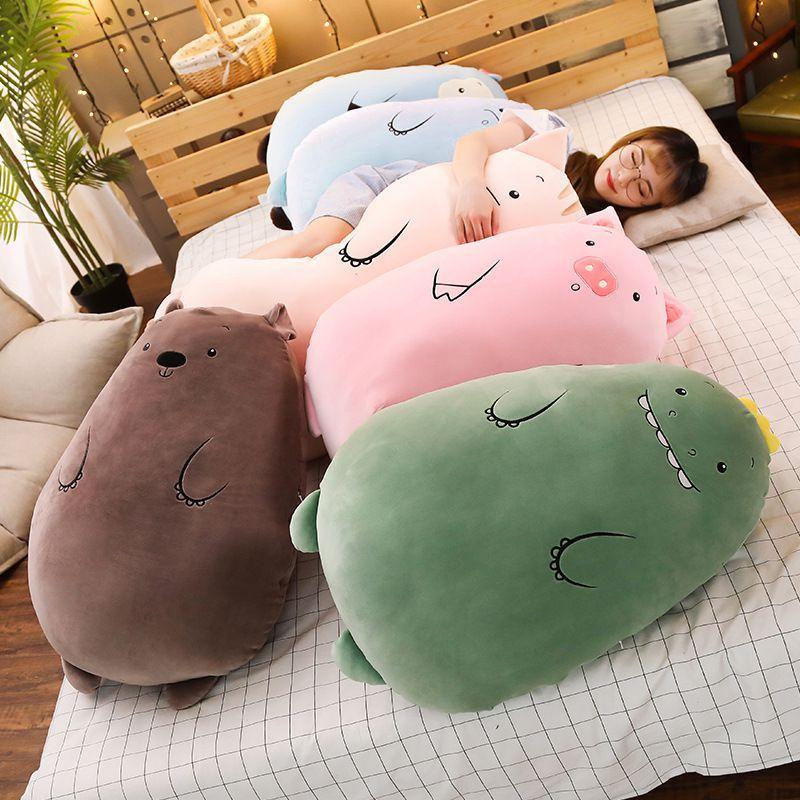 Adorable Plush Stuffed Toy Dinosaur Bear Pillow For Kids And Home Decor