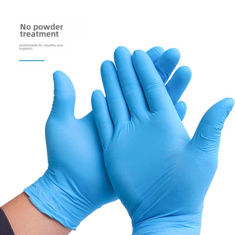 Inkco 50-Pack Disposable Nitrile PVC Gloves - Food Safe, Waterproof, for Kitchen & Cleaning