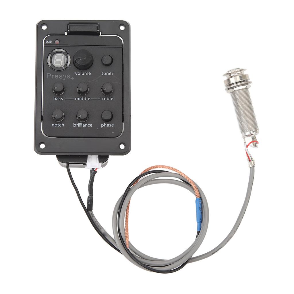 Guitar Pickup EQ Box Quick Picking Accurate Amplification Guitar Pickup Tuner Electric Box Equalizer