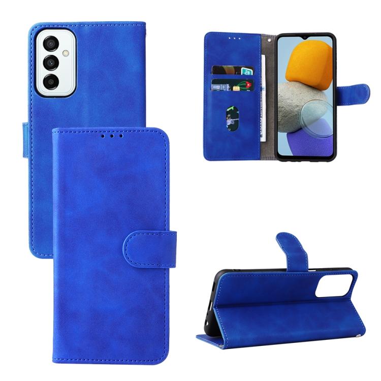 For Samsung Galaxy M23 5G Skin Feel Magnetic Flip Leather Phone Case
