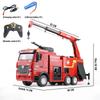 Huina 1362 1/18 Rc Fire Truck 9Ch Alloy Led Lights Remote Control Van Fire Engine Water Spray Kids Toys For Boys Birthday Gifts