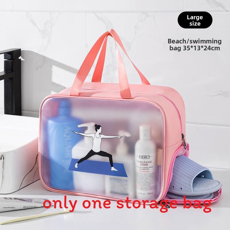 Modern Simple Pvc Cosmetic Organizer With Large Capacity For Home And Travel Use