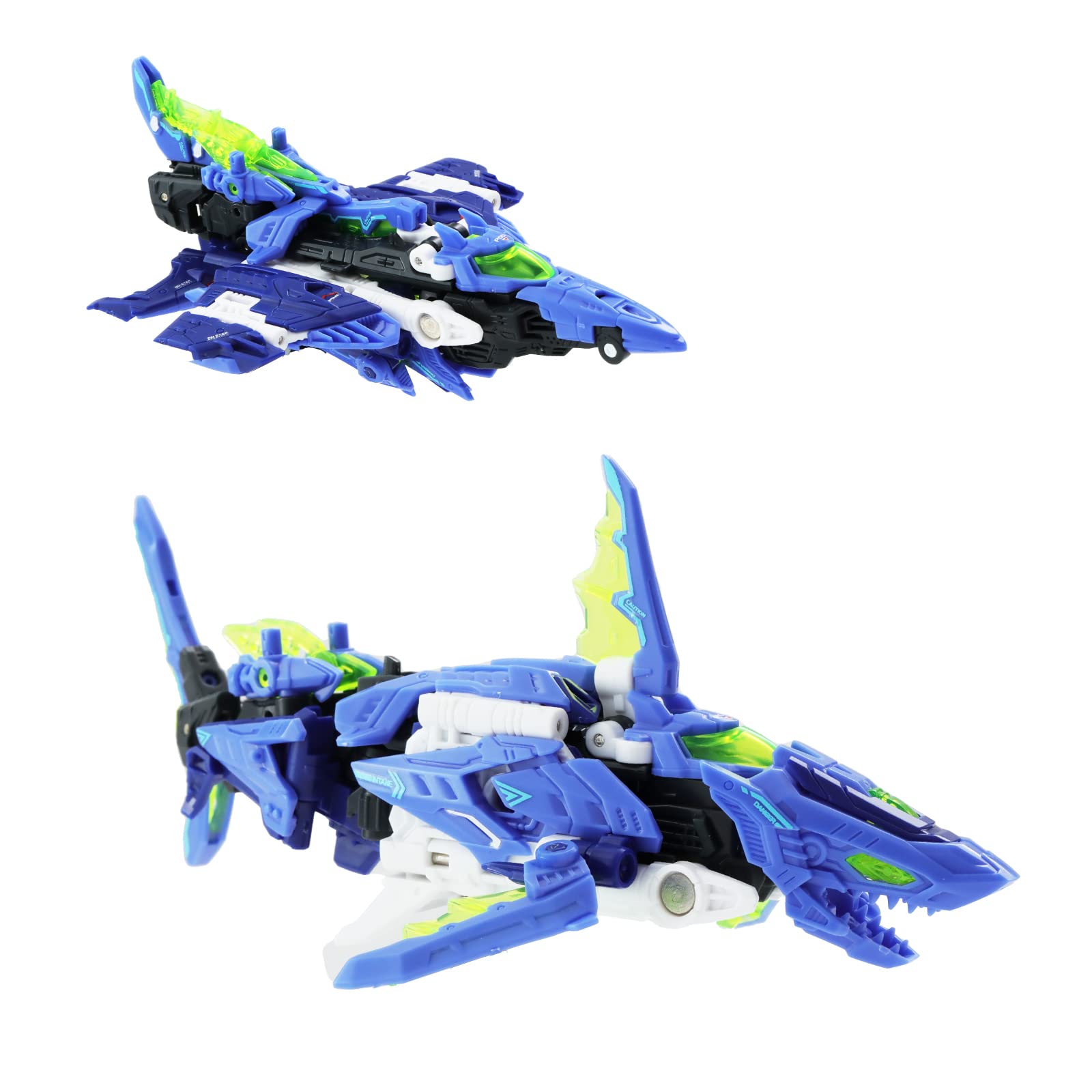 

BEASTBOX 52TOYS BEASTDRIVE BD-02 HYDRO BULLET SHARK Transforming Toy, Transforms from Mecha Shark to Fighter Jet, Pre-painted, Highly Articulated