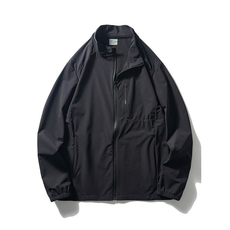 Ultra-Thin Breathable Ice Silk Stand Collar Sun Protection Clothing 2024 New Arrival Men Summer Fishing Outwear Export Lightweight Wind Shield