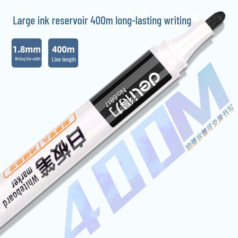 Deli Erasable Whiteboard Marker Set
