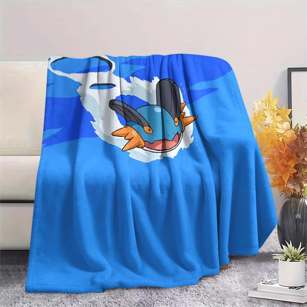 Coperta in Flanella con Stampa Swampert, Alta qualità Confortevole per Tutte le Stagioni, Decorazione per la Casa, Calore e Comfort