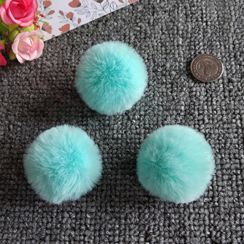 5pcs 4cm 5cm Faux Fur Pompom Fluffy Soft Balls DIY Hair Ball Pom Pom for Handicrafts Handmade Sewing Crafts Materials