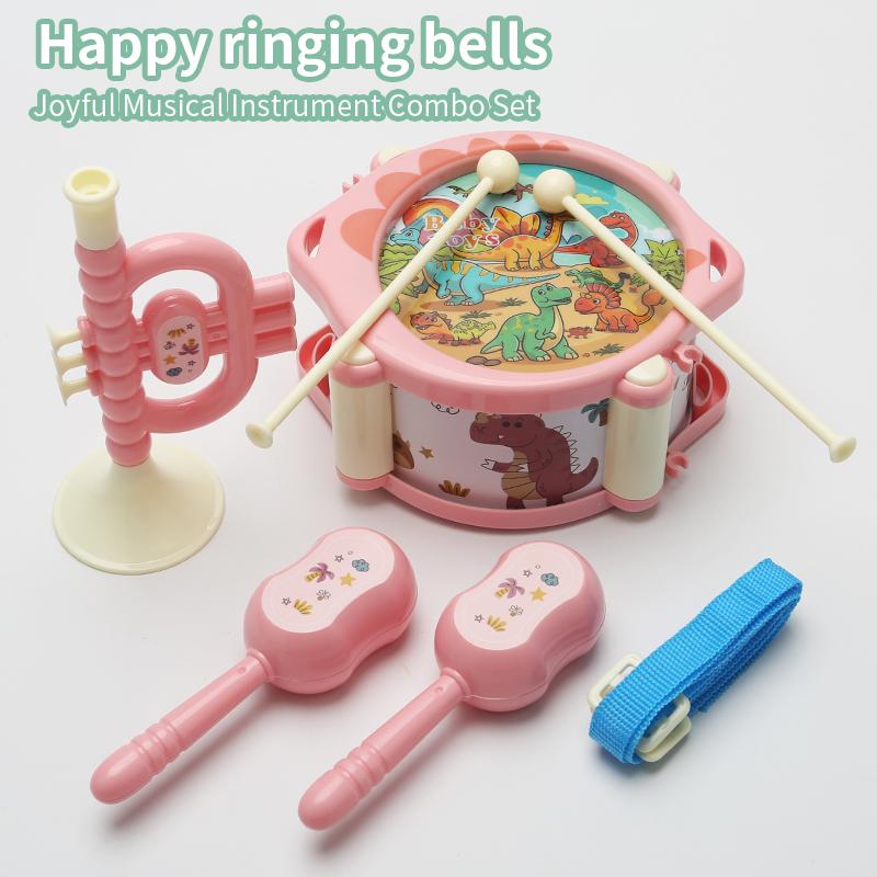 

Cute Kids Drum Set, Colorful Musical Instruments for Toddlers & Preschoolers, Portable Design for Fun Learning & Development