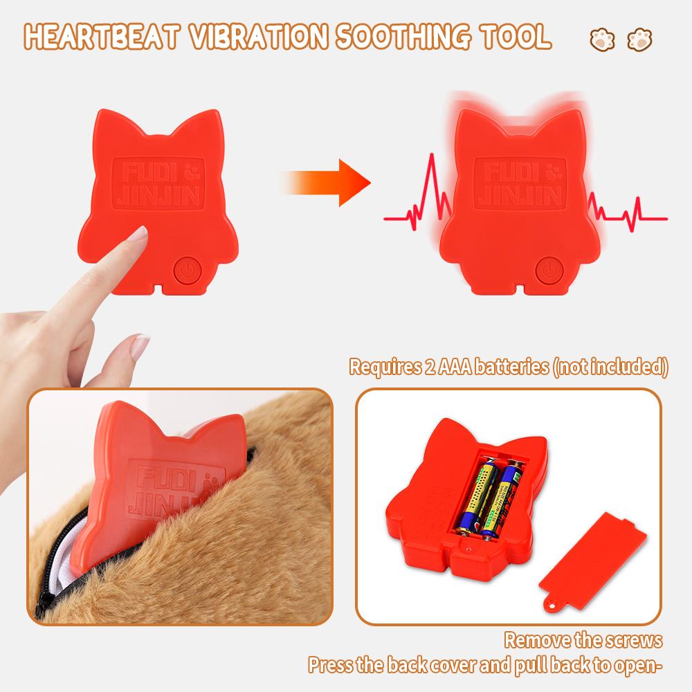 Large Plush Dog Toys, Dog Birthday Gifts, Pet Heartbeat Soothing Toys, Dog Chew Toys, Pet Calming Aids, Behavioural Training Toy