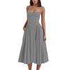 Summer New French Retro Long Dress - Court Style Spaghetti Strap Dopamine Outfit for Women