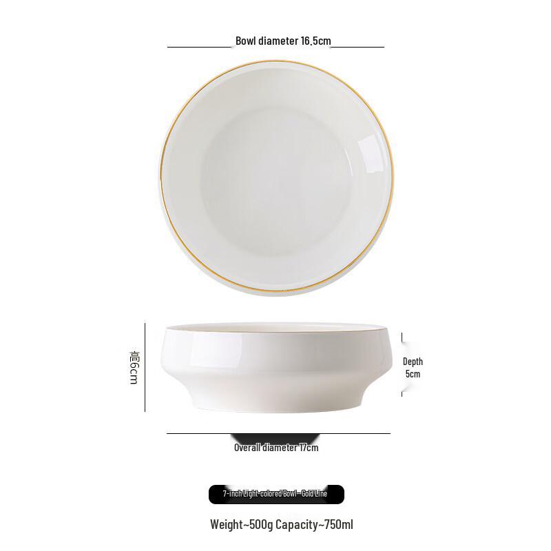 

Nordic Ceramic Two-Handle Large Soup Bowl