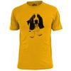 Mens Bassett Hound Dog Seated Sketch T Shirt Pet Pooch