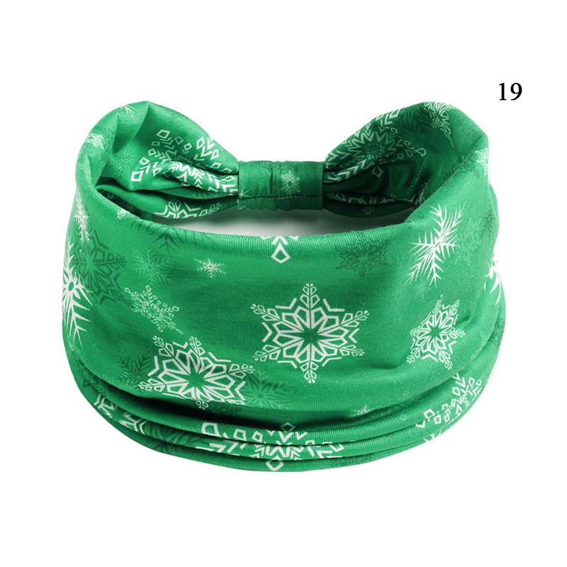 

Рождественская повязка на голову с принтом Спорт Йога Широкая повязка для волос Санта Клаус Лось Эластичная резинка для волос Рождественские аксессуары для волос Головной убор