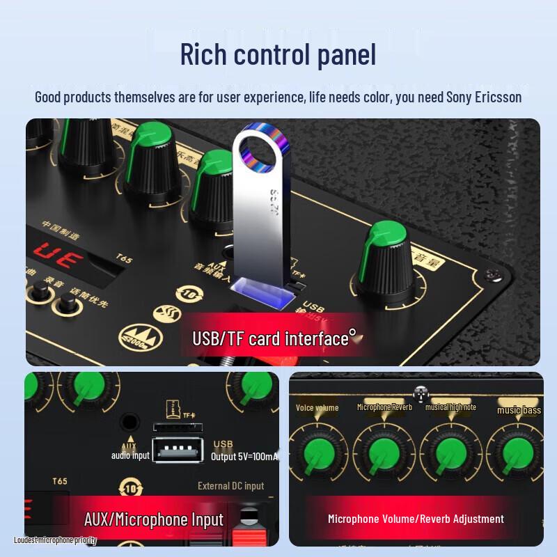 Soaiy SA-X86 12-inch High-Power Outdoor Bluetooth Speaker