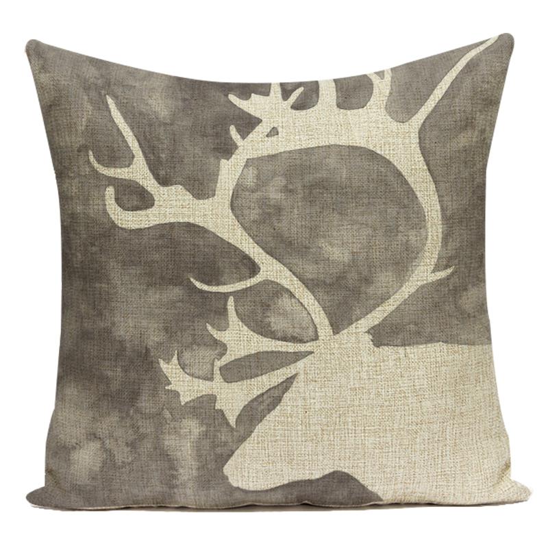 Flowers Plant Animals Whale Cats Horse Owl Decorative Pillows Polyester Cushion Cover for Sofa Home Living Room Almofadas