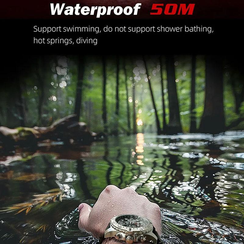 NORTH EDGE MACH 2 Men's Watches Solar Power 316 Stainless Steel Case Quartz Watch For Men Pilot Waterproof 50M Stopwatch