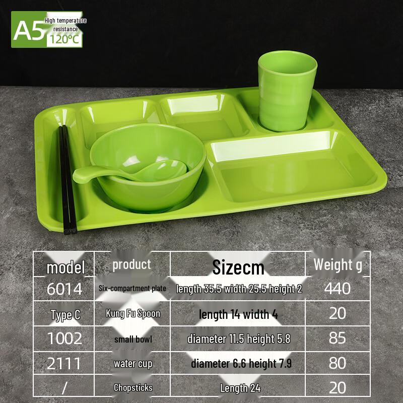 Melamine Divided Cafeteria Food Tray