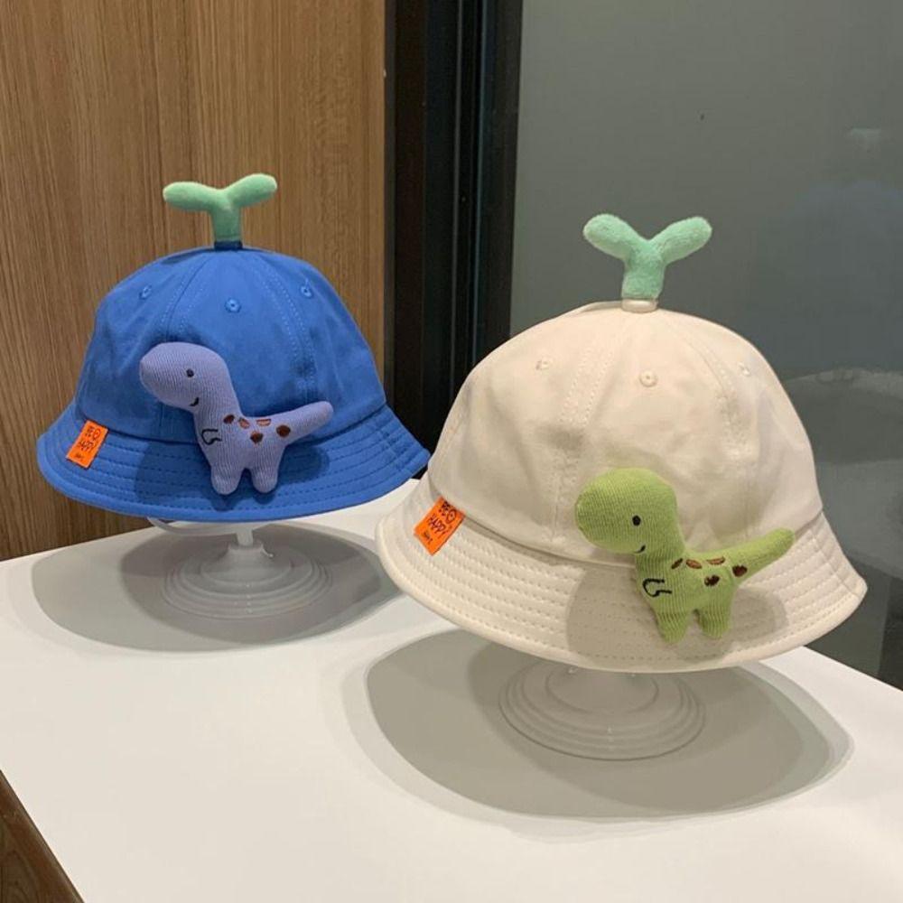Casual Fisherman Hats Cartoon Dinosaur Sunshade Hat New Bucket Hat  Spring Summer