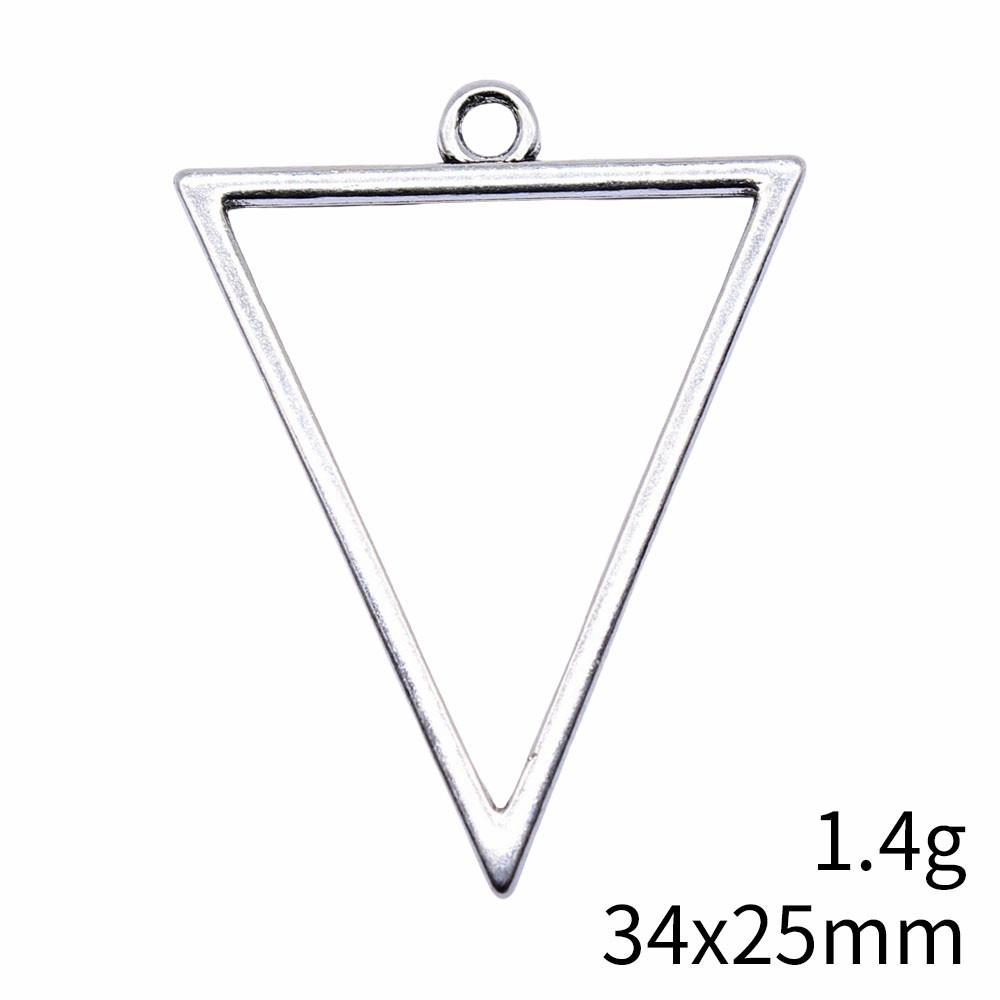 Wedding Anniversary Charms For Italian Bracelet Geometric Hollow Charms Pendant Women's Clothing Pendant Accessories